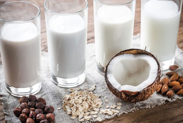 lait de soja, lait d'amandes, lait, lait de riz, lait de coco