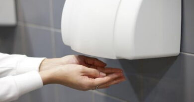 sèche-mains, bactéries sur les séchoirs à mains
