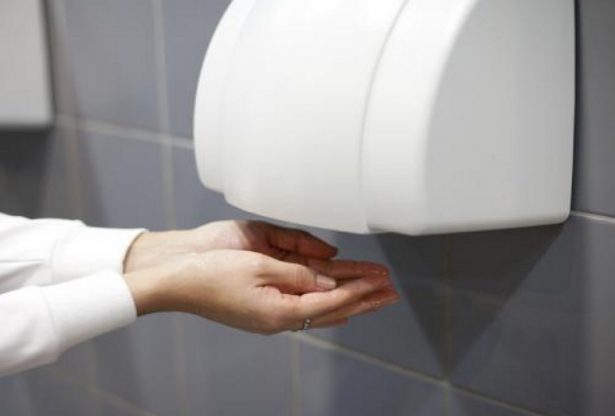 sèche-mains, bactéries sur les séchoirs à mains