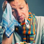 la grippe chez les hommes, le rhume chez les hommes, les hommes malades,