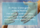 Le temps guérit…