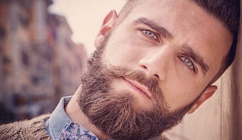 les bactéries et la barbe, la barbe avec des bactéries