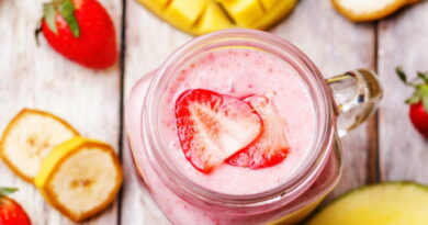 smoothie santé, recettes de smoothies, smoothie aux fraises