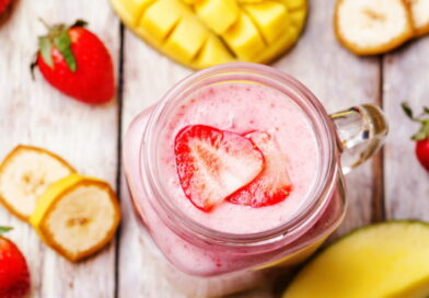 smoothie santé, recettes de smoothies, smoothie aux fraises