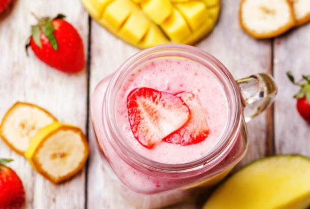 smoothie santé, recettes de smoothies, smoothie aux fraises