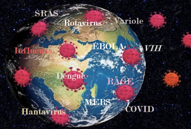 coronavirus, SRAS, Grippe, virus, maladies infectieuses, covid-19, covid, choléra, Ébola