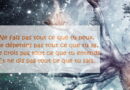 Pensée du jour …