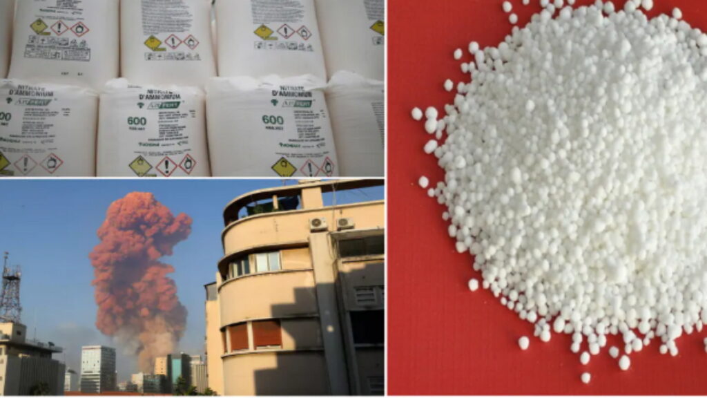 nitrate d’ammonium, produits chimiques