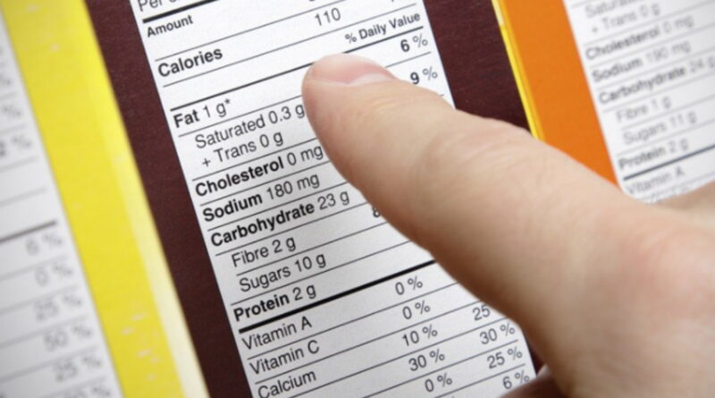 alimentation saine, lire les étiquettes sur un produit
