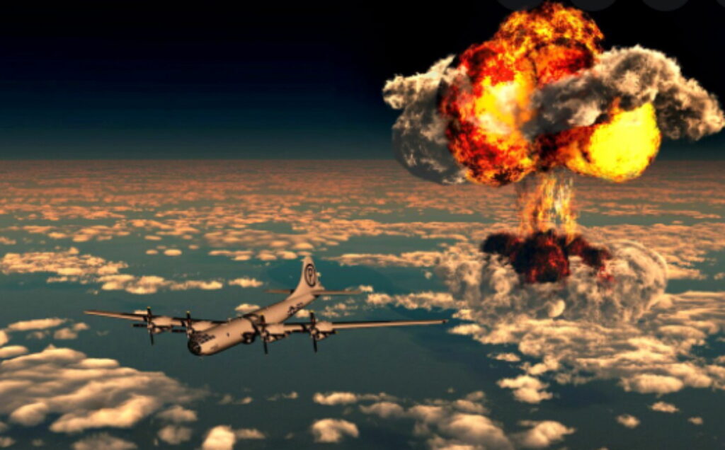 bombe atomique, attaque nucléaire, radiation, guerre mondiale