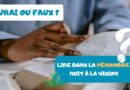 Lire dans la pénombre nuit à la vision
