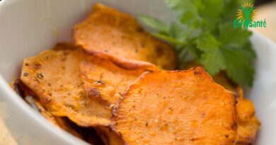 Recette de croustilles de patates douces au four