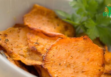 Recette de croustilles de patates douces au four