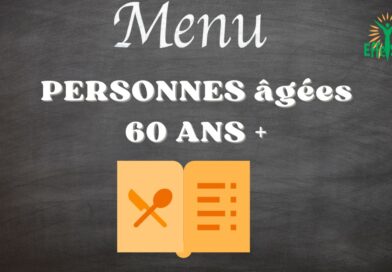Menu pour les personnes âgées de 60 ans et plus